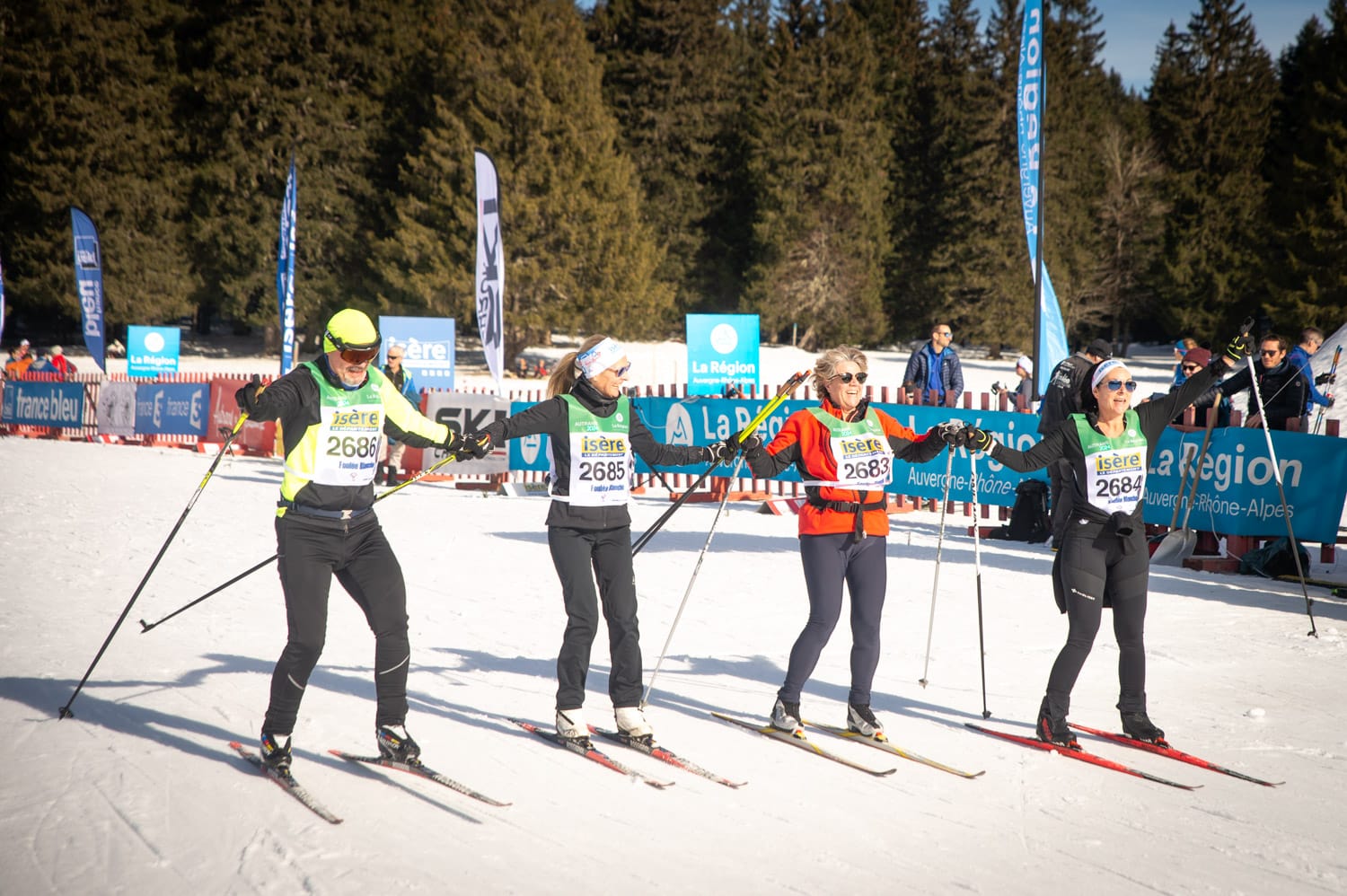 initiation au biathlon à la Foulée Blanche avec l'ESF d'Autrans